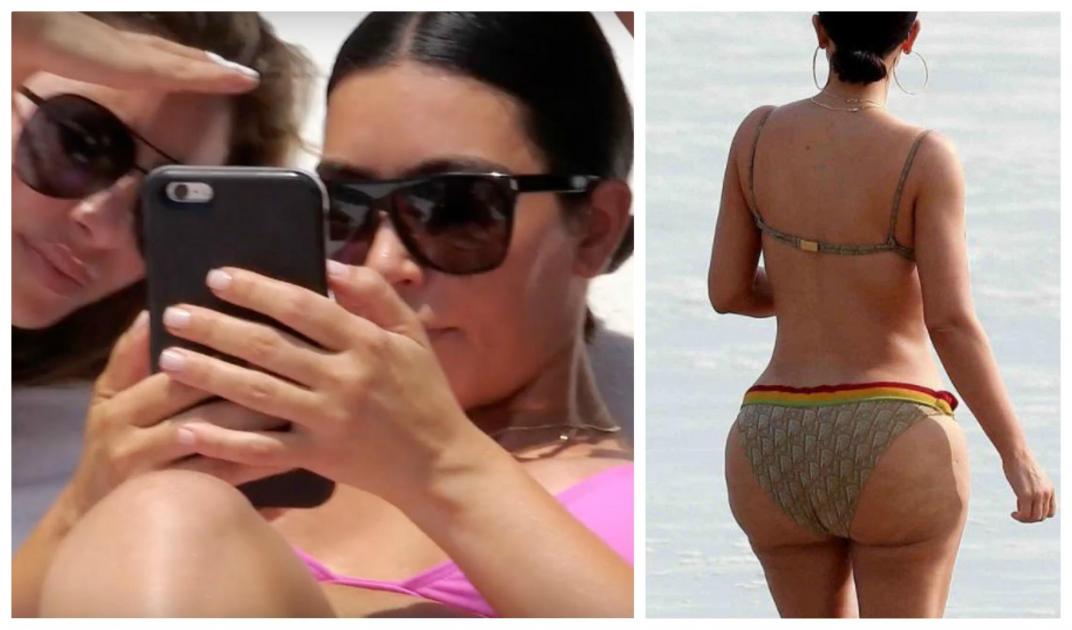 kim kardashian fesse